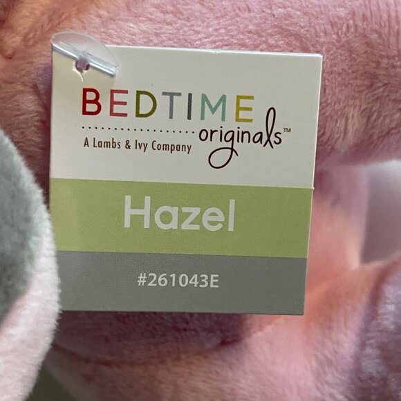 Bedtime Originals NEW W/ TAGS Hazel Pink Plush Elephant Stuffed Animal Baby Toy - Picture 3 of 12